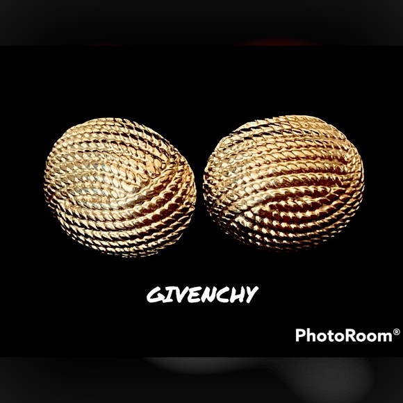 Givenchy Jewelry - VINTAGE GIVENCHY GOLD DOME EARRINGS